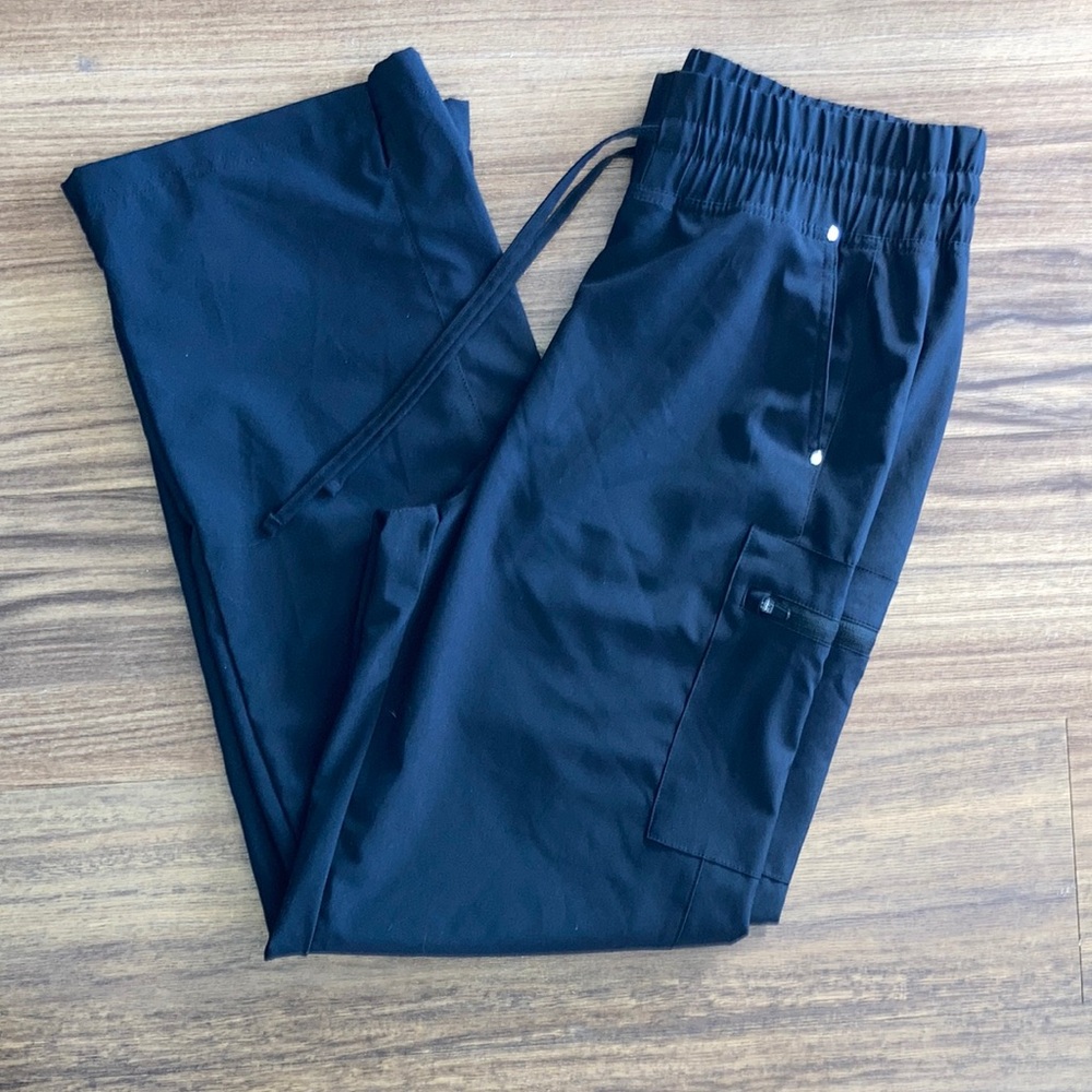 Black Drawstring Scrub Pants